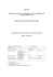 Proposta di metodologia per l`elaborazione statistica
