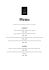 Menu - Dancing House hotel