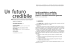 Un futuro credibile - Centro scuole nuove culture