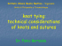 Arthroscopic knot tying