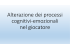 Alterazione dei processi cognitivi