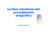 il procedimento anagrafico