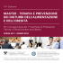 master - terapia e prevenzione dei disturbi dell