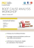 ROOT CAUSE ANALYSIS WORKSHOP