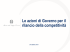 Finanza per la crescita: le azioni di Governo