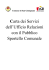 Carta dei Servizi dell`Ufficio Relazioni con il Pubblico Sportello