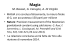 Magia M. Bassan, G. Carugno, A. Di Virgilio