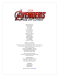 PRESSBOOK COMPLETO in ITALIANO di AVENGERS