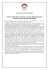 Comunicato Stampa: - Pagina di Benvenuto
