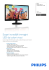 226V4LSB2/10 Philips Monitor LCD con retroilluminazione a LED