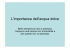 L`importanza dell`acqua dolce