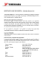 IMPORTANTE AVVISO DI SICUREZZA – YOKOHAMA BluEarth AE-01