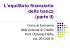 L`equilibrio finanziario della banca