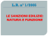 le sanzioni edilizie: natura e funzione