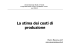 La stima dei costi di produzione