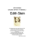 Grandi spiriti femminili del `900: Edith Stein