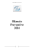 relazione al bilancio preventivo 2016