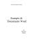 Esempio di Documento Word