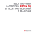 NELLA INNOVATIVA MATERICITà DI PIETRA BLU SI