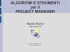 Algoritmi e strumenti per il Project Manager