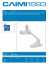 Lampada da scrivania con neon circolare e lente di ingrandimento a