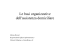 Le basi organizzative dell`assistenza domiciliare