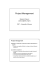 Project Management