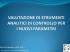 VALUTAZIONE DI STRUMENTI ANALITICI DI CONTROLLO PER I