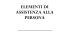 elementi di assistenza alla persona