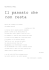 Il passato che non resta
