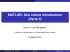 MATLAB - Dipartimento di Matematica