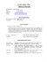 Curriculum Vitae Thomas Roberts