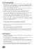 INFO E PRENOTAZIONE NOTE TECNICHE