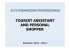 TOURIST ASSISTANT AND PERSONAL SHOPPER