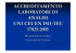 ACCREDITAMENTO LABORATORI DI ANALISI UNI CEI EN ISO/IEC