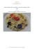 Risotto Botticelli con gamberi, punte di asparagi e fiori eduli
