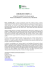 Comunicato Stampa 1/2015