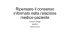 Ripensare il consenso informato