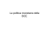 La politica monetaria della BCE