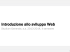Introduzione allo sviluppo Web