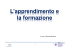 L`apprendimento e la formazione