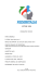 SETTORE JUDO PROGRAMMA TECNICO PARTE GENERALE I