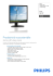 17S4LSB/00 Philips Monitor LCD, retroilluminazione a LED con