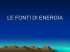 le fonti di energia