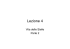 Lezione 4 - Laura Damiani