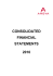 consolidated financial statements 2010