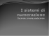 I sistemi di numerazione