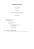 ECONOMIA POLITICA I Maggio 2009 Note di Teoria della Crescita