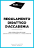 Regolamento Didattico dell`Accademia