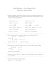Analisi Matematica 1 - Corso di Laurea in Fisica. Esercizi per le